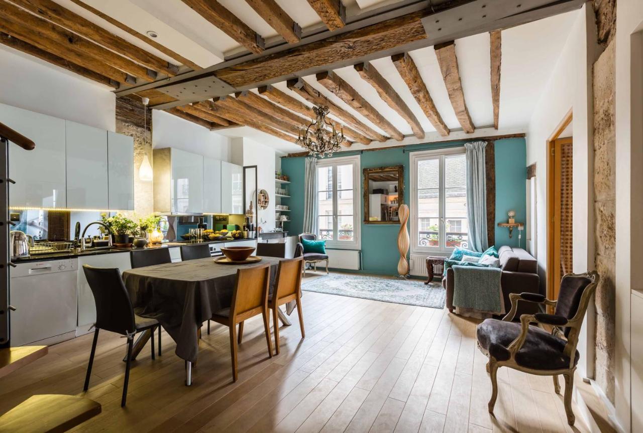 Ferienwohnung Veeve - Artistic Excellence In The Marais Paris Exterior foto