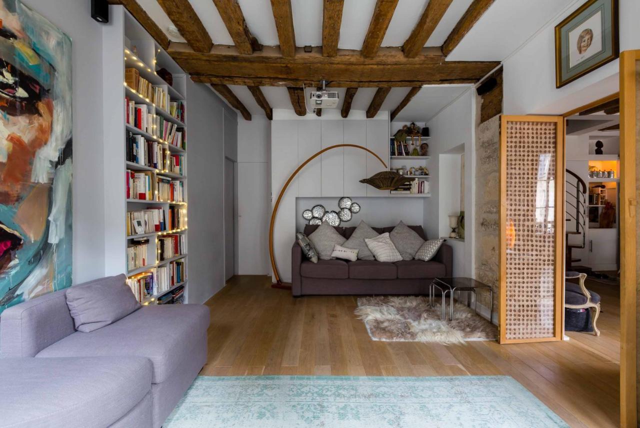 Ferienwohnung Veeve - Artistic Excellence In The Marais Paris Exterior foto